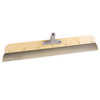 24" Wood Frame Stainless Steel Smoother with Threaded Bracket
