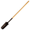 Point Shovel with Long Wood Handle