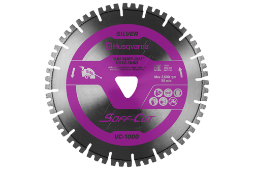 6" Vari-Cut Purple Blade w/skid