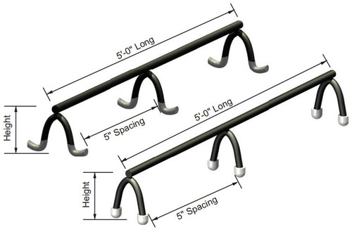 5' pcs 2" Slab Bolster Dip Tip