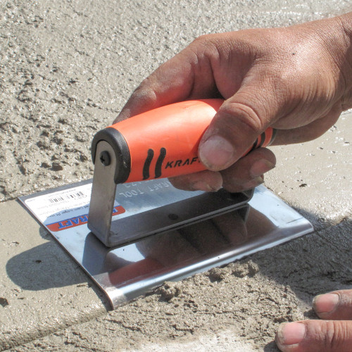 R Stainless Steel Cement Edger with ProForm® Handle