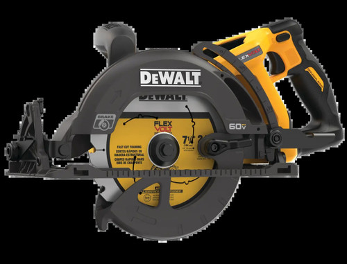 Flexvolt 60V MAX* 7-1/4-in. Cordless Worm Drive Style Saw (Tool Only)