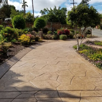 Concrete patios Path