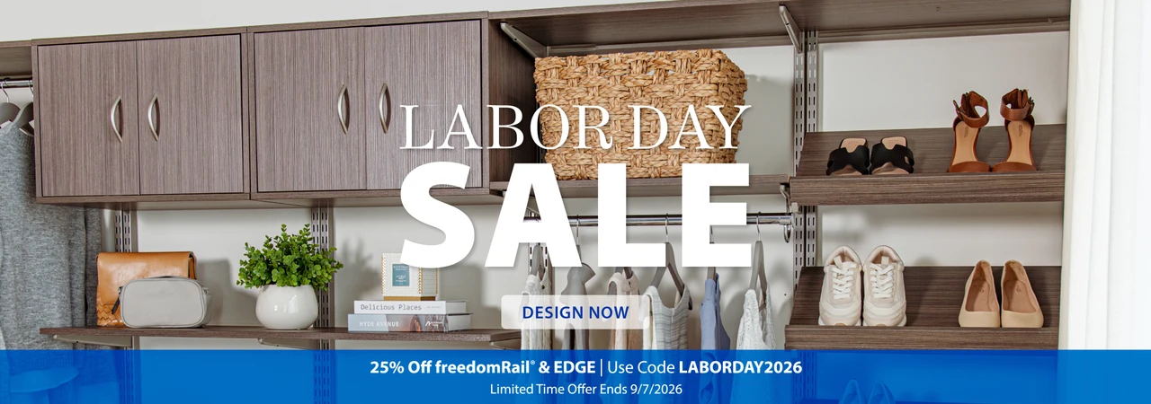 Labor Day Sale Design Now 25% Off freedomRail & EDGE Use code LABORDAY2026 Limited Time Offer Ends 9/7/2026
