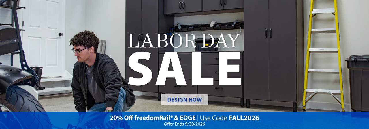 Labor Day Sale Design Now 20% Off freedomRail & EDGE Use code FALL2026 Limited Time Offer Ends 9/30/2026