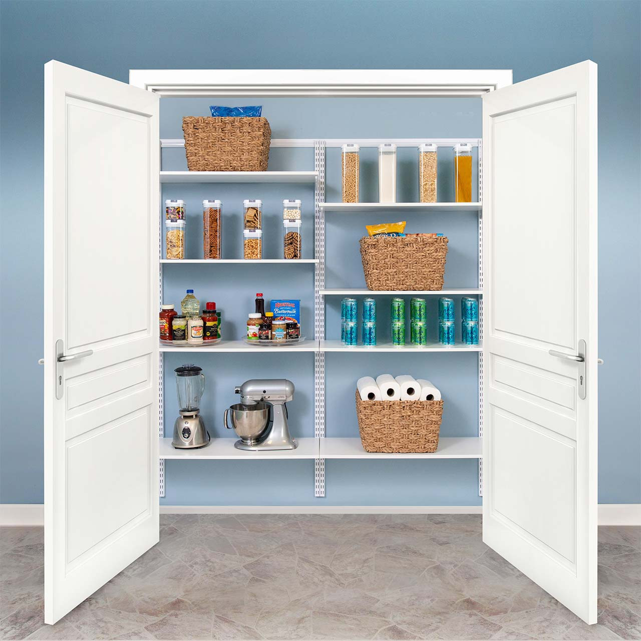 Basic Adjustable Pantry Kit, 72-76