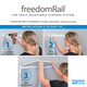 freedomRail Premium Adjustable Closet Kit, 72"- 76"