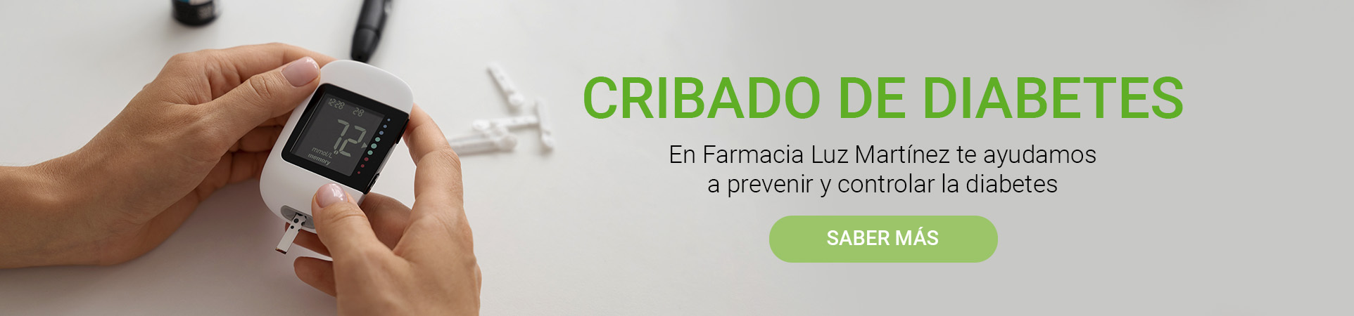 Cribado de diabetes en Farmacia Luz Martínez en Elche