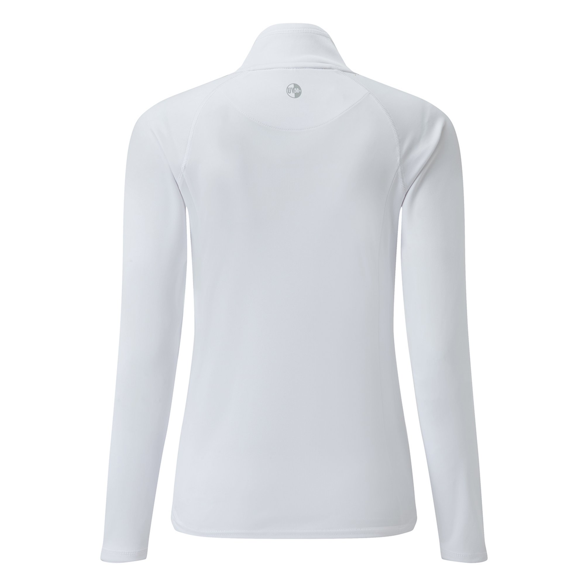 Langärmliges Damenoberteil UV Tec mit Reißverschluss - UV009W-WHI01-3.jpg
