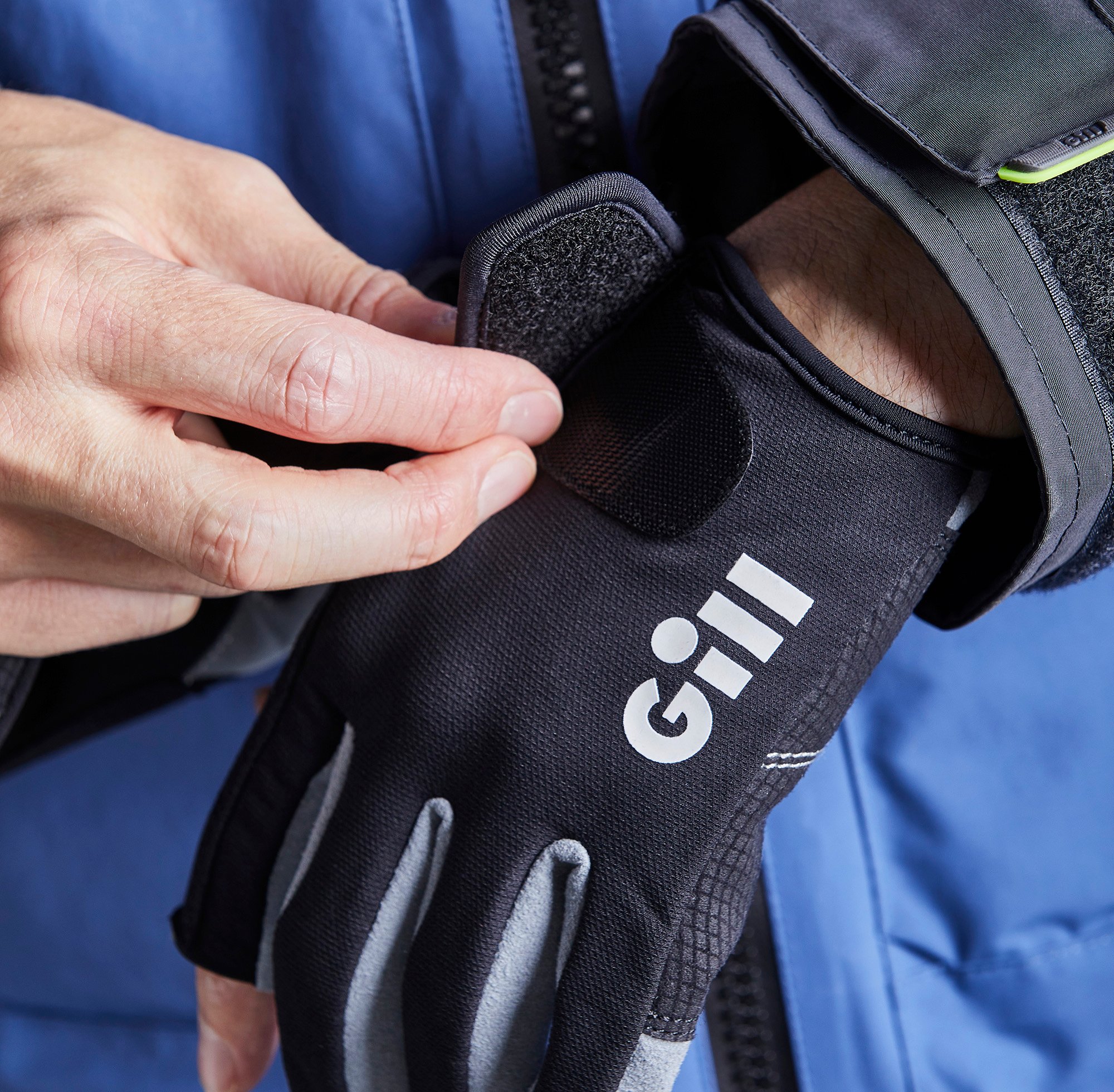 Deckhand-Handschuhe für Junioren – Lange Finger - 7053-BLK01-MODEL.jpg