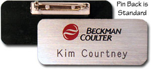 Personalized Namebadges, Silver (in-stock item)