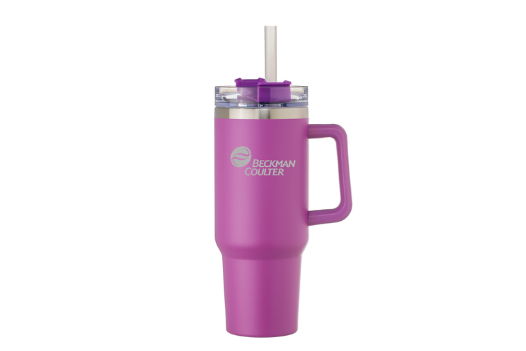 40 Oz. Double Wall Tumbler With Straw (12 Pc Min)