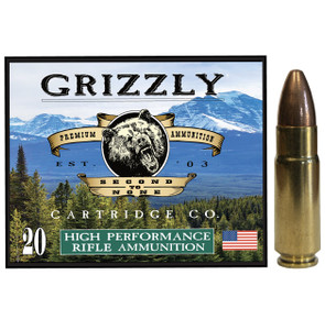 GRIZZLY AMMUNITION 458 SOCOM 550gr FMJ - SPITZER SUBSONIC