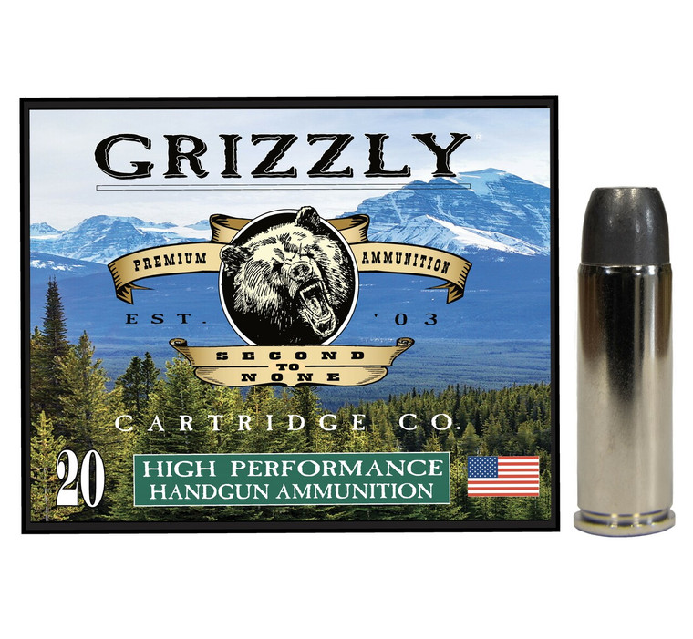 GRIZZLY AMMUNITION BEAR LOAD 45 COLT +P 335gr WLNGC