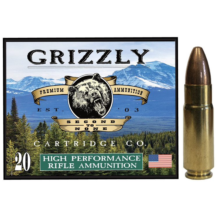 FREE SHIPPING GRIZZLY AMMUNITION 458 SOCOM 550gr FMJ - SPITZER SUBSONIC