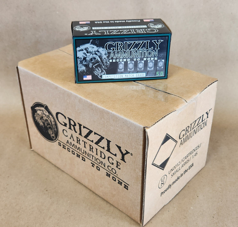FREE SHIPPING GRIZZLY 9MM 115gr Jacketed Hollow Point (JHP) COMPETITION MATCH (CASE 1000 Rounds) MADE IN THE USA!