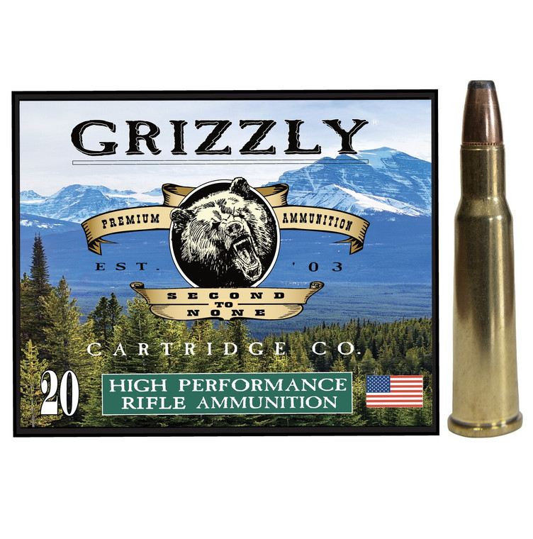 GRIZZLY AMMUMITION  348 WINCHESTER 200gr (BCFP) Jacketed Flat Point