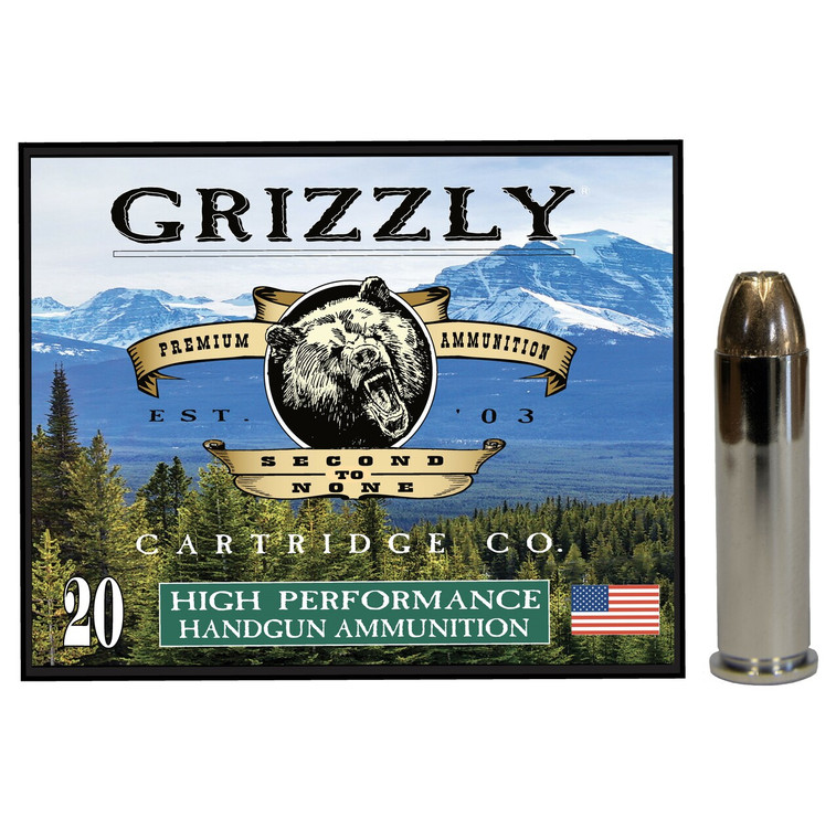 GRIZZLY AMMUNITION 357 MAGNUM 148gr Jacketed Hollow Point