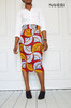 African pencil skirt - NINA multicolor skirt Naheri