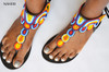 African summer sandals handmade beaded sandals  - RAHA by Naheri