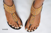 African summer sandals handmade beaded sandals  - KIRI by Naheri