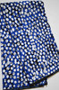 African print fabric white and blue Naheri