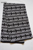 African print fabric black and white Naheri