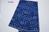 African print fabric tribal blue and white Naheri