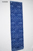 African print fabric tribal blue and white Naheri