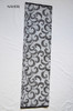 African print fabric white and black floral Naheri
