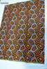 African print fabric brown pattern Naheri