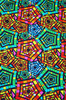 African print fabric web multicolored Naheri