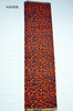 African print fabric paisley pattern orange black Naheri