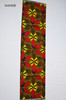 African print fabric floral red yellow Naheri