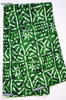 African print fabric tribal green and white batik Naheri