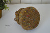 Beaded handmade storage jar copper