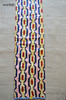 African print fabric by the yard vertical geometric pattern Naheri