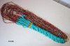 African inspired beaded necklace turquoise