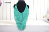 beaded turquoise blue necklace African jewelry