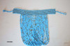 African beaded tribal choker necklace sky blue