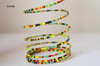 beaded African inspired bracelets rasta colors African jewellery