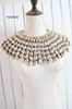 African cowrie shell collar necklace handmade tribal jewelry