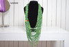 African maasai beaded green necklace tribal neck piece