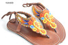 African beaded summer sandals multicolored handmade sandals naheri