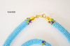 African beaded sky blue necklace with bracelet tribal