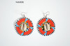 African zulu maasai earrings with cowrie shell African jewelry