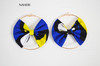 African print earrings bow tie handmade jewelry