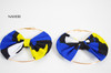 African print earrings bow tie handmade jewelry
