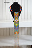 African beaded zulu style necklace fringe jewelry naheri