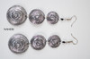 African engraved earrings handmade metal jewelry naheri
